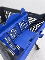 Chariots de supermarché Hong He chariots pliants en plastique chariots métalliques