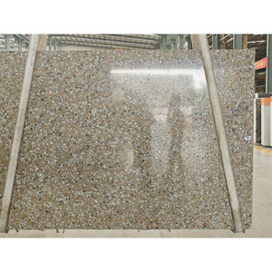 Dalles <span class=keywords><strong>de</strong></span> terrazzo artificielles personnalisées YDSTONE, carreaux <span class=keywords><strong>de</strong></span> terrazzo blancs modernes pour la décoration intérieure des chambres, cuisines, sols et murs - Product Image 4