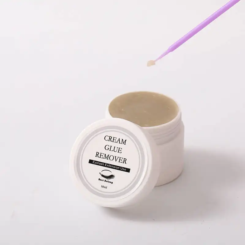 Creme removedor de cílios perfumados de 10ml, creme adesivo removedor de cílios para maquiagem privada, sem fios, removedor de cílios