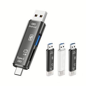 5 in 1 Multifunction <b>Usb</b> 2.0 Type C/<b>Usb</b> /Micro <b>Usb</b>/Tf/SD Memory Card Reader OTG <b>Adapter</b> Mobile Phone Accessories - Product Image 1