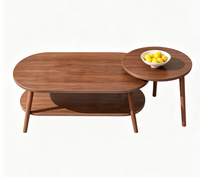 Table basse moderne pour salon, mobilier de maison en bois, utilisation latérale/centrale