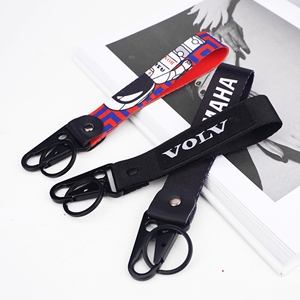 Custom Logo Eagle Hook Olecranon Key <b>Carabiner</b> Hand Wrist <b>Strap</b> <b>Nylon</b> Keychain Holder Short Lanyard - Product Image 6