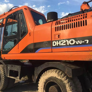 Fournisseur réel utilisé Original Doosan 210 pelle sur pneus DH150w-7 excavatrice sur pneus d'occasion excavatrice d'occasion japonaise à vendre - Product Image 1
