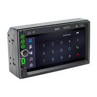 Lecteur multimédia de voiture double DIN 2 DIN 7 pouces avec écran tactile Bluetooth sans fil Carplay Android Auto FM USB Type-C universel