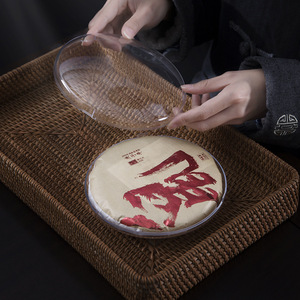 Daily <b>Tea</b> <b>Sets</b> <b>Tea</b> Cake Rack Transparent <b>Plastic</b> Dustproof Display Stand For Pu'er <b>Tea</b> Storage And Presentation - Product Image 4
