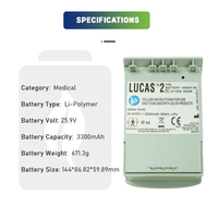 Pengganti Li-ion 25.9V 3300mah physio-control Medtronic LUCAS 2 3 100947-00 16201-00 baterai medis