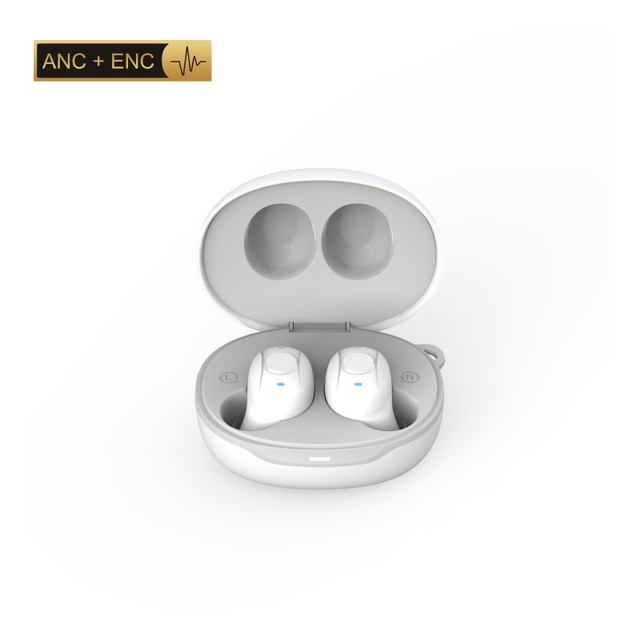 Mini 4 Mic Wireless Stereo ENC Active Noise Cancelling TWS bluetooth Earphone for Phone