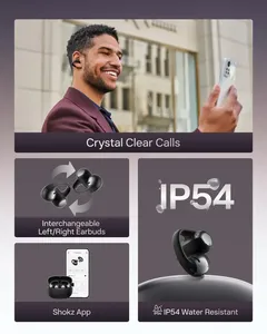 Audífonos Intrauditivos Inalámbricos SHOKZ OpenDots <span class=keywords><strong>ONE</strong></span> con Bluetooth, Micrófono, Indicador LED de Batería, Ajuste Seguro y Ligero con Clip, E310 - Product Image 5