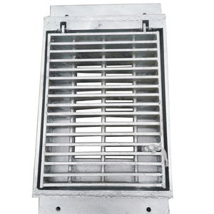 Grille de drainage industrielle en acier avec cadre, anti-corrosion et durable pour <span class=keywords><strong>caniveau</strong></span> de drainage - Product Image 1