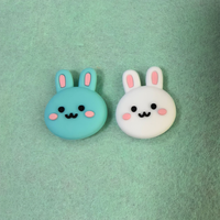 Capuchons de joystick en silicone motif lapin mignon pour manettes PS5, PS4, Switch 2, Xbox One – Lot de 2