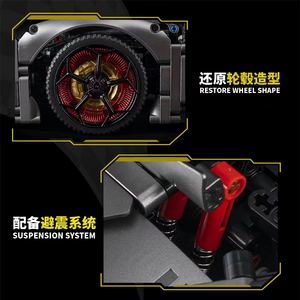 <span class=keywords><strong>Kbox</strong></span>-Juego de bloques de construcción para coche deportivo, juego de bloques de construcción con control remoto, aplicación técnica, gris plateado, 10246B 1:8 - Product Image 5