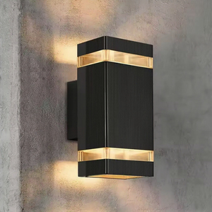 Modern Outdoor E27 LED Wall <b>Lamp</b> Long Strip Design for Exterior Living Room Corridor Garden Waterproof and <b>Solar</b> <b>Powered</b> - Product Image 2