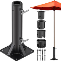 Base de parapluie robuste JH-Mech OEM, structure triangulaire renforcée, hauteur réglable, résistante à la rouille, pour charges lourdes