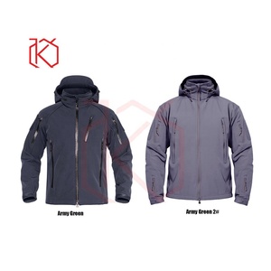 Hot Sale High Quality Custom Design Men's Bonded Softshell <b>Jacket</b> 100% Polyester Stand Collar <b>Thin</b> Breathable <b>Waterproof</b> - Product Image 5