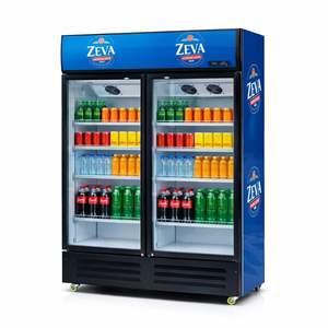 <span class=keywords><strong>Réfrigérateur</strong></span> Vitrine Verticale Personnalisé à Porte Vitrée Simple, Refroidissement par Ventilation, Thermostat Numérique, pour Boissons, Idéal pour Supermarchés - Product Image 2