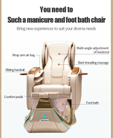 Fauteuils de pédicure réglables MOOLIN Premium avec massage, mobilier de salon de manucure, fauteuil spa pour les pieds avec hydromassage et massage intégré