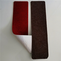 Tapis d'escalier en polyester antidérapant de style européen Bandes d'escalier modernes en bois pour enfants Tapis de marche lavable pour le salon
