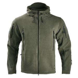 Chaqueta Táctica de Invierno para Hombre DF EDS, Verde, con Capucha, Forro Polar, para Actividades al Aire Libre - Product Image 1