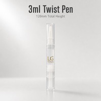 Flacon applicateur vide de 3 ml avec embout pinceau rotatif pour emballage cosmétique liquide – Vente en gros