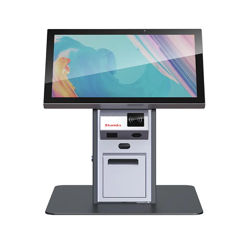 21.5" Self Service PCAP Touch Screen Kiosk Medical Self Checkout Kiosk Machine With Payment Terminal