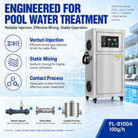 Ozongenerator mit Venturi-Injektor und Statischem Mischer für Schwimmbadwasseraufbereitung Desinfektions- und Reinigungssystem