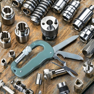 Hot bán thép không gỉ đa chức năng Carabiner dao kéo DIY lớp công cụ OEM tùy biến hỗ trợ lưỡi cưa - Product Image 3