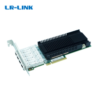 Carte réseau PCI Express X8 Quad SFP + Port 10Gbps basée sur le jeu de puces Intel 82599