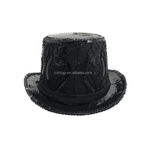 <span class=keywords><strong>Sombrero</strong></span> de Halloween estilo Steampunk Raven Burning Man con gafas Fastivel Sequin Crazy Carnival Party Caps - Product Image 5