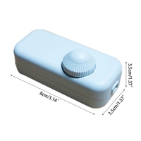 Interrupteur à cordon rotatif manuel ignifuge AC 220V 3A gradateur de lampe de commande à glissière pour lampe de Table lampe à sel LED 110V-220V