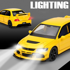 1:32 JDM Lancer tiến hóa hợp Kim Xe cơ bắp mô hình âm thanh ánh sáng kéo trở lại quà tặng sinh nhật của trẻ em Kim loại xe tải sưu tập đồ chơi - Product Image 4