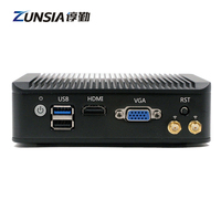 Celeron J4125 J1900 Atom E3845 Nano Mini PC 8GB Ram Quad Core 4 Lan 1 * HD 1 * VGA X86 Routeur Pfsense Barebone Mince Client Mini PC