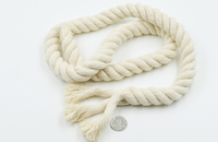 Personnalisé 3 Brins Twist 20mm 100% Corde en fil de coton Emballage souple Cordes en macramé