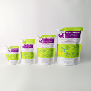 Pochette d'angle OEM personnalisée pour huile de poisson, calcium liquide, shampoing de toilettage, recharge de conditionneur d'eau d'aquarium, sac de qualité alimentaire - Product Image 3