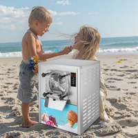 Vevor Nouvelle Machine à Glace Artisanale Automatique 16-20L/h pour Glace Dure, Saveurs Framboise, Asphalte, Chocolat, Lait, Arachide, Eau, Maïs, Noix