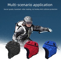 ANTMAX-Protector de cabeza ajustable transpirable, casco de fútbol con bandera de carcasa suave acolchada, gorra Scrum 7V7, casco de rugby para jóvenes y adultos