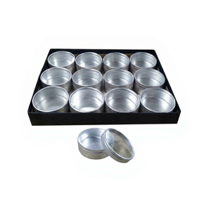 Boîtes de rangement rondes en plastique pour bijoux, 63x27mm, lot de 12 avec couvercles, pour la fabrication de bijoux DIY, SUNTOOLS/STIPL - Product Image 1