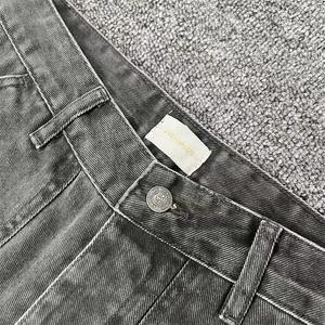 Pantalones Vaqueros de Trabajo con Parches a la Moda para Primavera y Otoño, Estilo Aime Leon Dore ALD, Pantalones Casuales de Pierna Recta - Product Image 3
