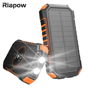 Top Seller Bateria portátil Carregador Solar 20000Mah Carregamento sem fio Solar Power Bank