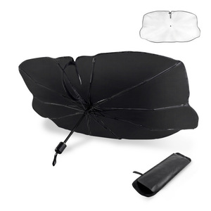 Parasol para coche, parasol para parabrisas delantero, protección plegable de PVC con aislamiento térmico para uso en el interior del coche y estacionamiento - Product Image 1