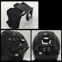 VZ pour casque demi-face, pièce décorative d'aileron arrière pour casque, ensemble homologué DOT, fermeture à dégagement rapide, toutes saisons