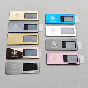 Металлическая многоразовая бейдж-карта с логотипом, выполненная методом шелкографии, лазерной гравировки и гальванического покрытия — JINFUJIA - Product Image 2