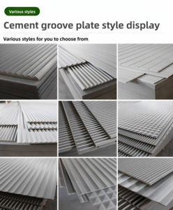 <span class=keywords><strong>Lamas</strong></span> de Fibrocemento Ranuradas de Alta Calidad, Tablero con Aspecto de <span class=keywords><strong>Madera</strong></span>, Impermeable, para Paneles de Pared - Product Image 3