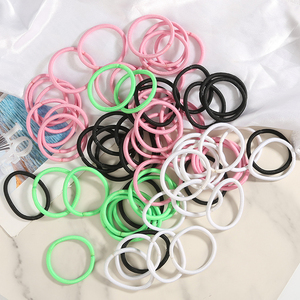 Haargummis für Mädchen, Haarschmuck in verschiedenen Bonbonfarben, nahtlose, dünne, elastische Haarbänder, Haarschlaufen, Haargummis - Product Image 3