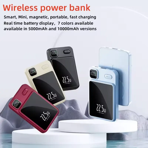 Logo personnalisé coloré 10000mAh magnétique Portable Power Bank charge rapide 5000mah chargeur sans fil batterie LI-polymère - Product Image 4
