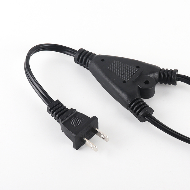 New Us Plug America Figure TT-3Y 10A/13A/15A 250V Power Cable 2 Pin Prong US Power Cord for PS4 Laptop Lighting