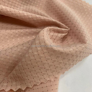 Tissu élastique en Brocade à points troués pour robe chemisier, tissu à carreaux en Polyester, <span class=keywords><strong>maille</strong></span> extensible à 4 voies - Product Image 4