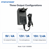Adaptateur secteur KC DC 48W Série 12V4A/12V3.5A/15V2.5A/14V3A Prise murale Certifications KC//CS/UKCA/SAA/BIS/PSE/CCC