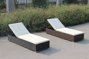 في الهواء الطلق الترفيه الروطان الأثاث الفناء بجانب المسبح الشاطئ واحد صالة الشمس السرير - Product Image 4