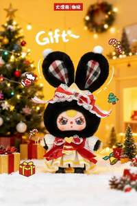 2025 Лидер продаж, новинка, Детская плюшевая шкатулка с тремя рождественскими вставками, милая Коллекционная кукла для украшения, зажим для сумки - Product Image 6