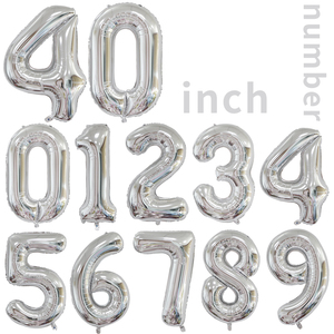 Palloncini Gonfiabili in Foil di Alta Qualità, Numeri da 0 a 9, 40 Pollici, Colorati, per Feste - Product Image 3